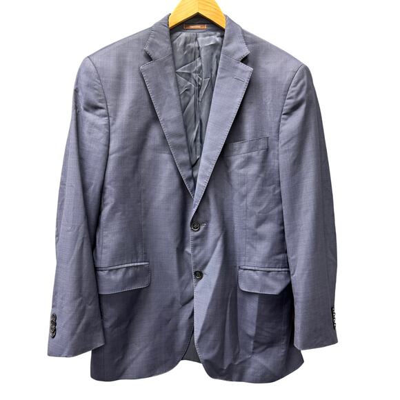 Peter Millar Blazer Mens 40 Blue Coastal Jacket 100% Wool Sport Coat Tailored